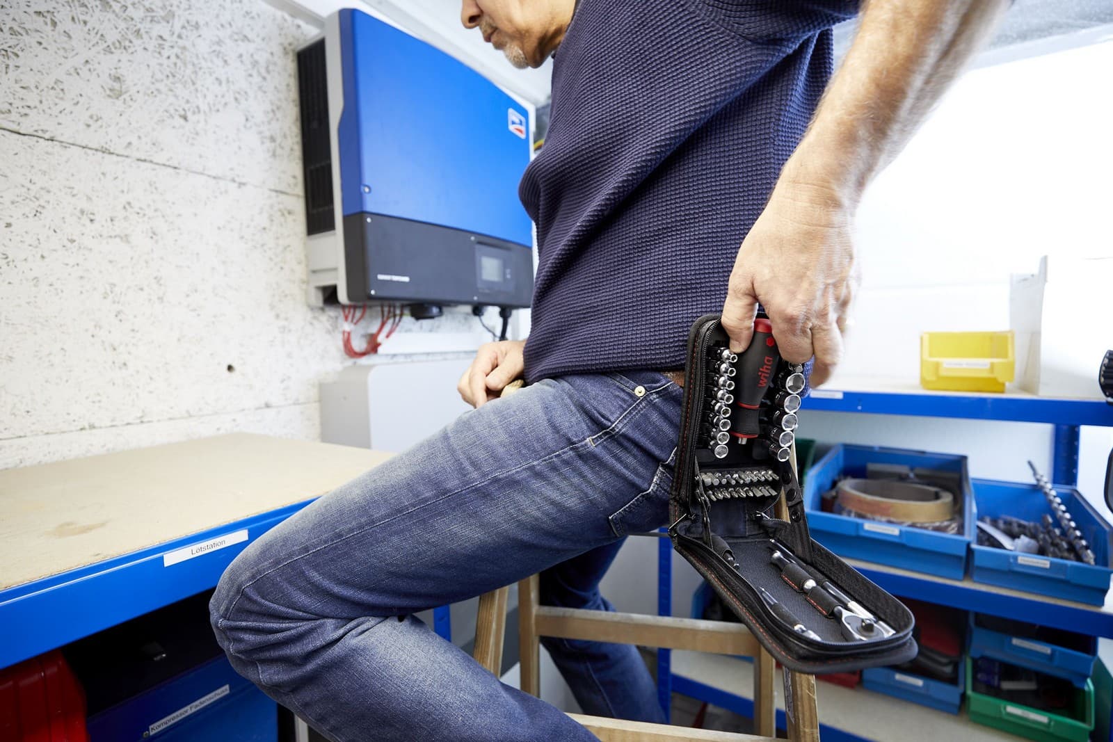 Wiha 44684 Set gedora i bitova 1/4" 40 delova, sa torbicom - slika 15