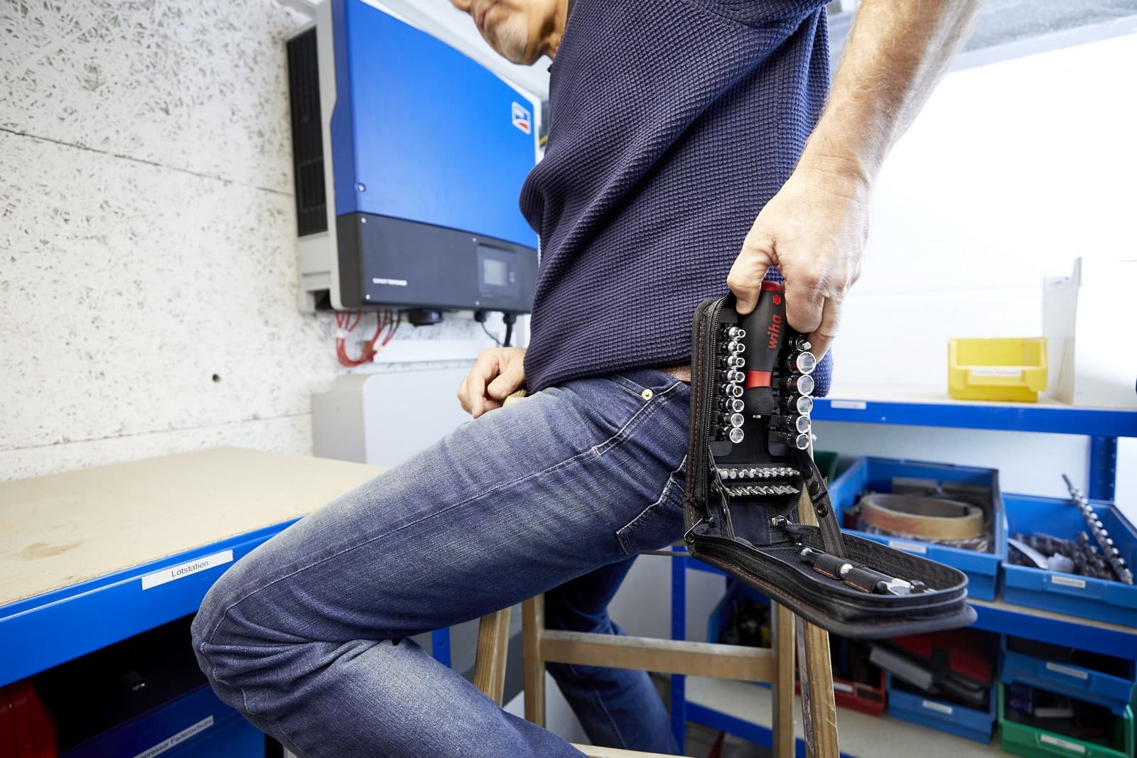 Wiha 44684 Set gedora i bitova 1/4" 40 delova, sa torbicom - slika 14