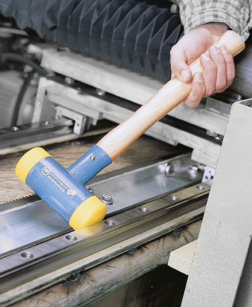 Wiha 02129 Gumeni čekić, srednje tvrdi, čelična ručka, mrtvi udarac, 70 mm - slika 2