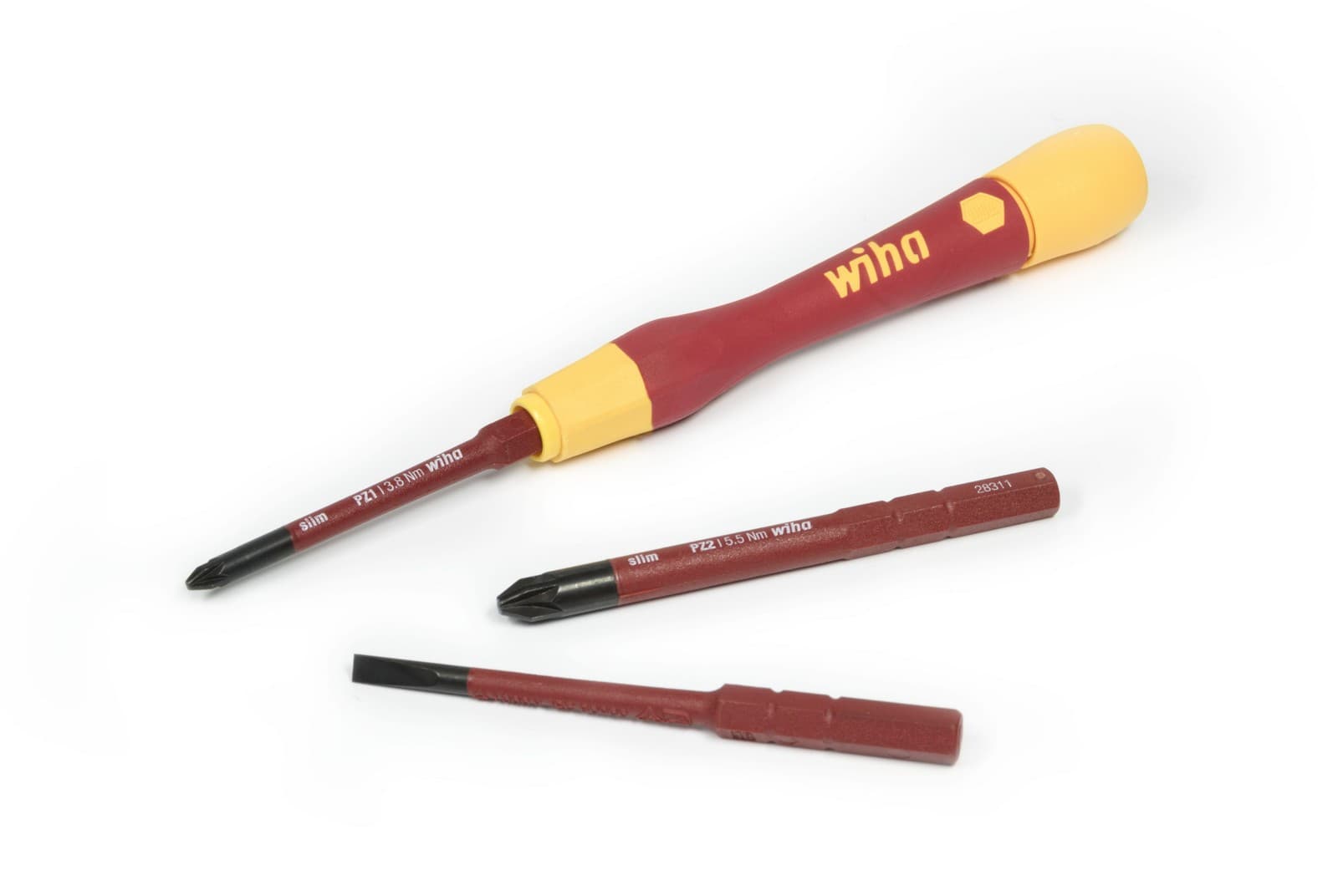 Wiha 43167 set preciznih odvijača, 4 dela, SlimVario® - slika 3