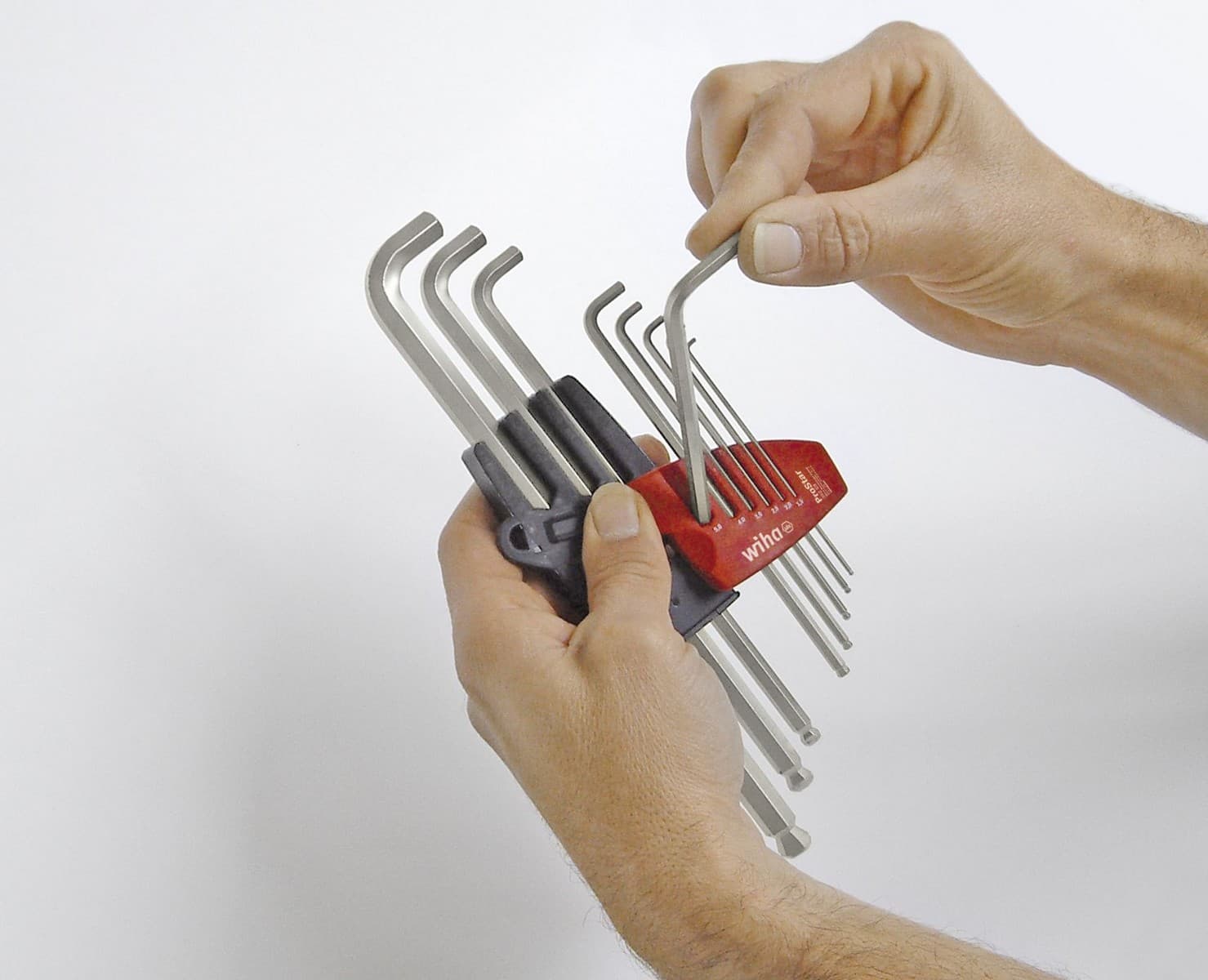 Wiha 35480 set imbusa u ProStar držaču, mat hromirani sa kuglom, sa kratkim osovinama, 9 delova, 1.5-10mm - slika 3