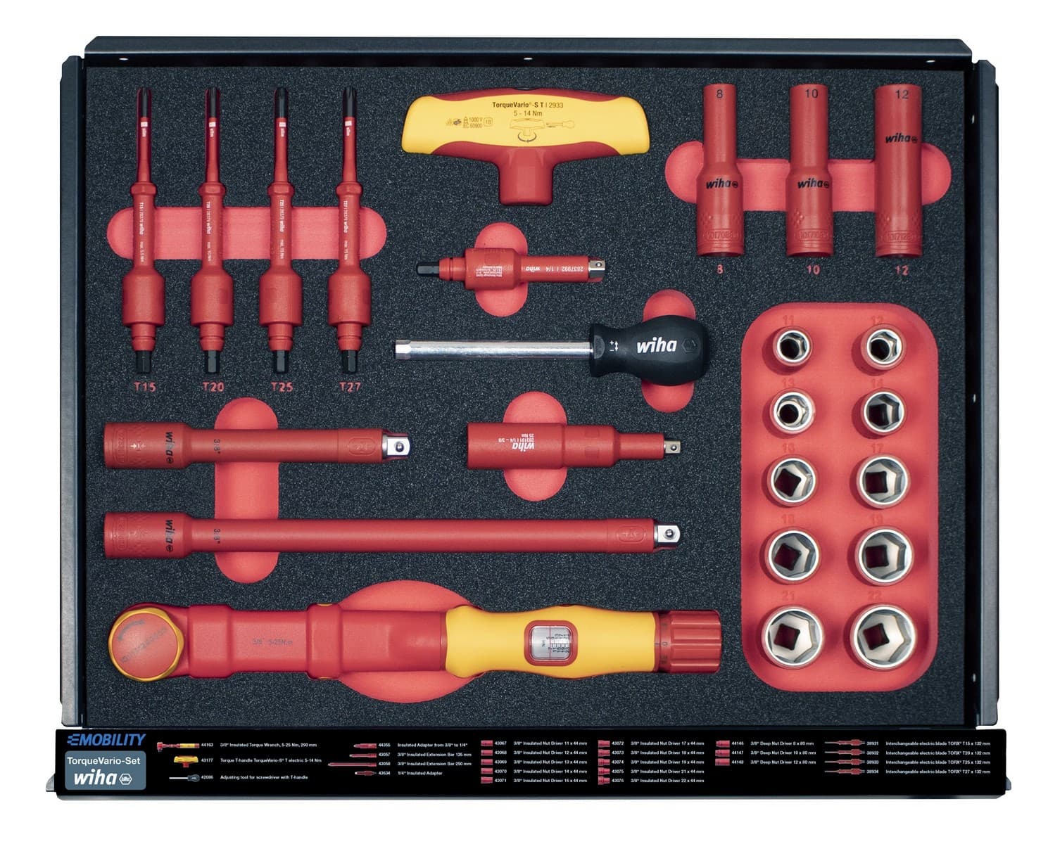 Wiha 44423 Radionička kolica eMobility 113 delova - slika 6