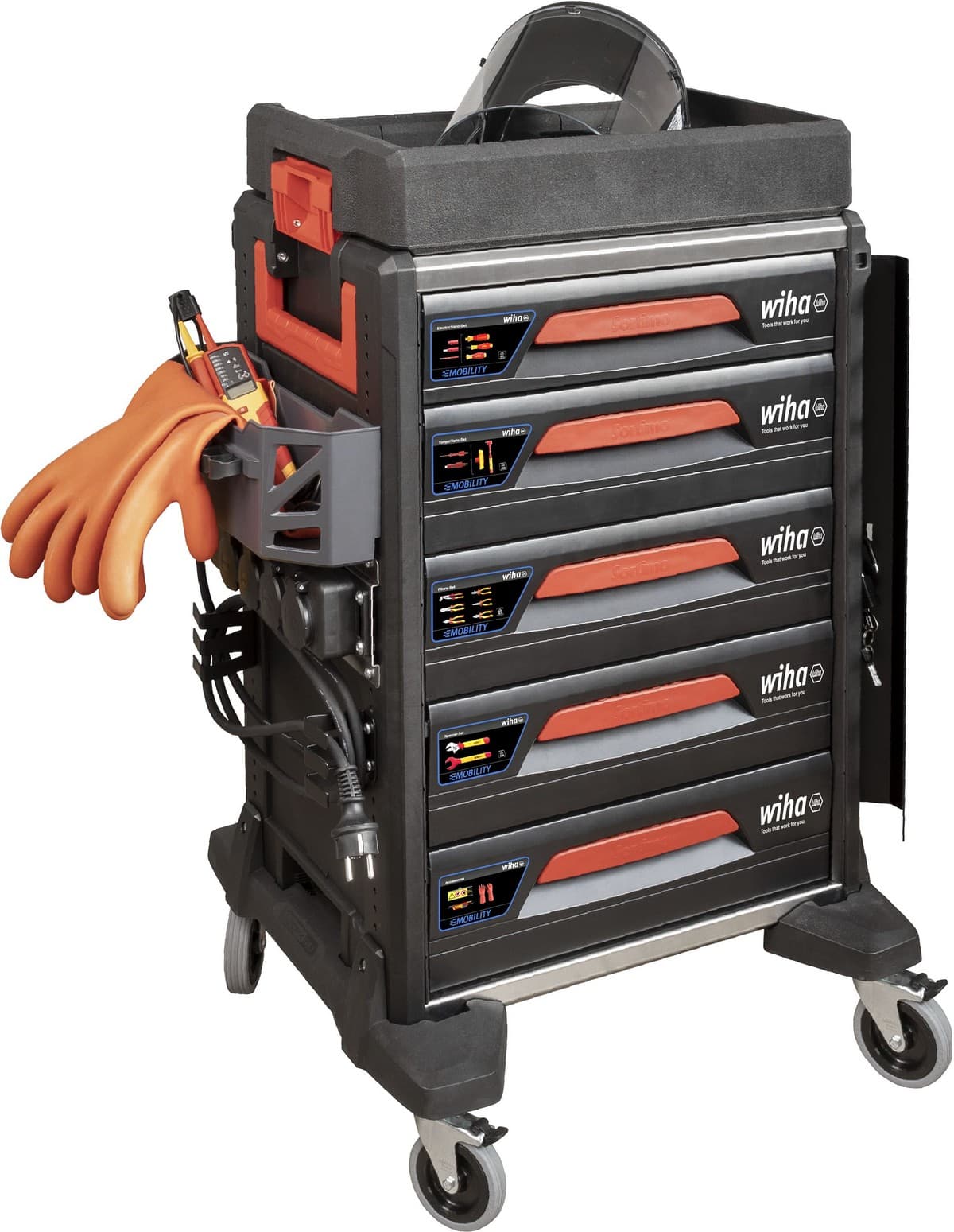 Wiha 44423 Radionička kolica eMobility 113 delova - slika 3