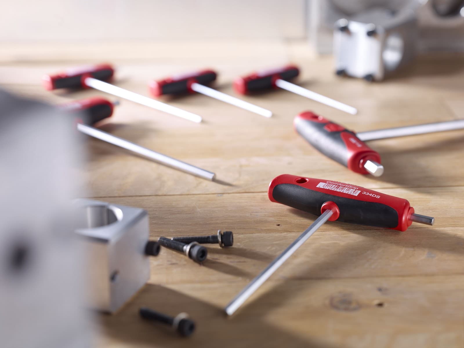 Wiha 26247 imbus sa T ručkom set ComfortGrip šestougaoni, mat hromirani, 6 delova - slika 2