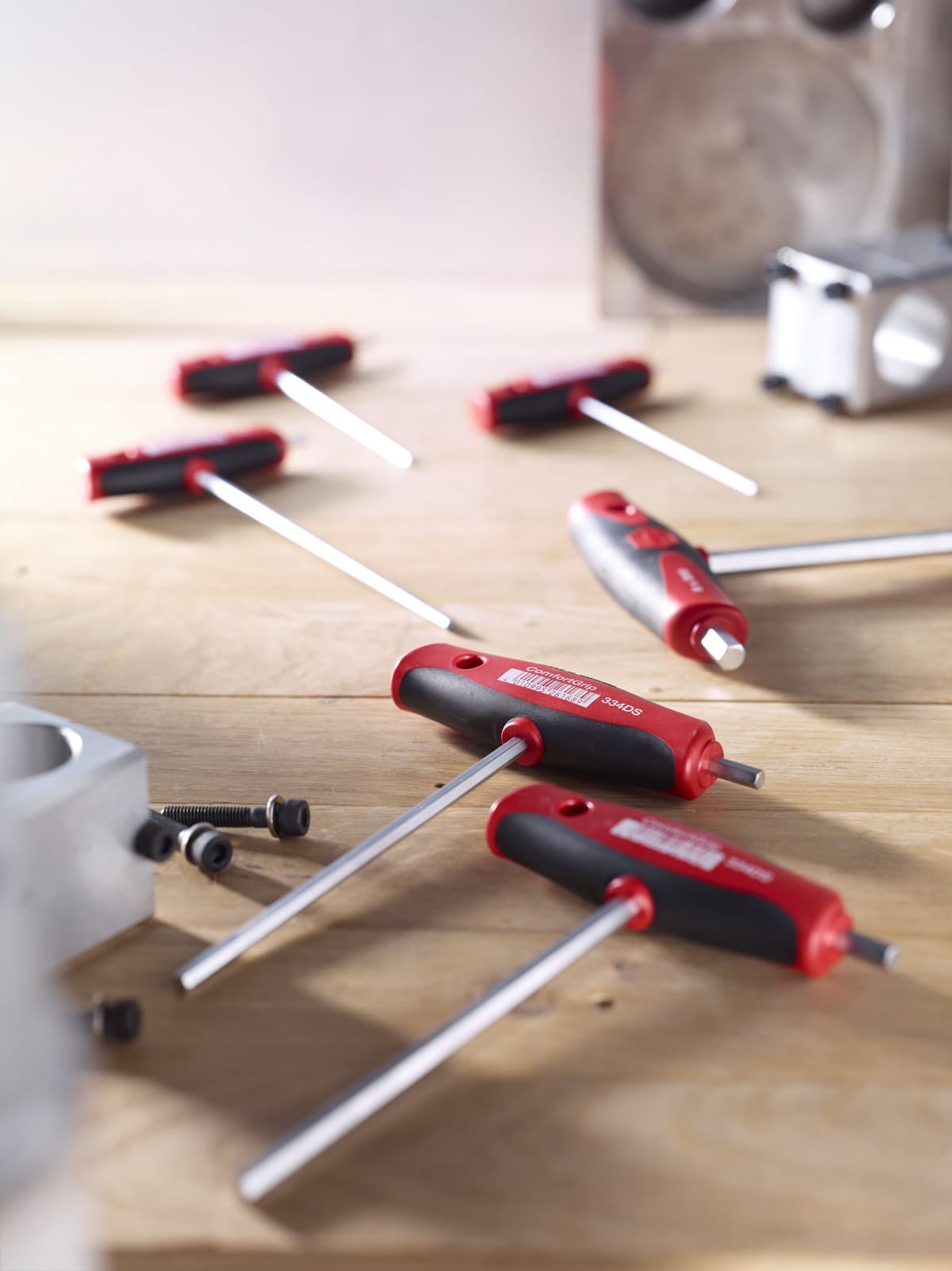 Wiha 26247 imbus sa T ručkom set ComfortGrip šestougaoni, mat hromirani, 6 delova - slika 3