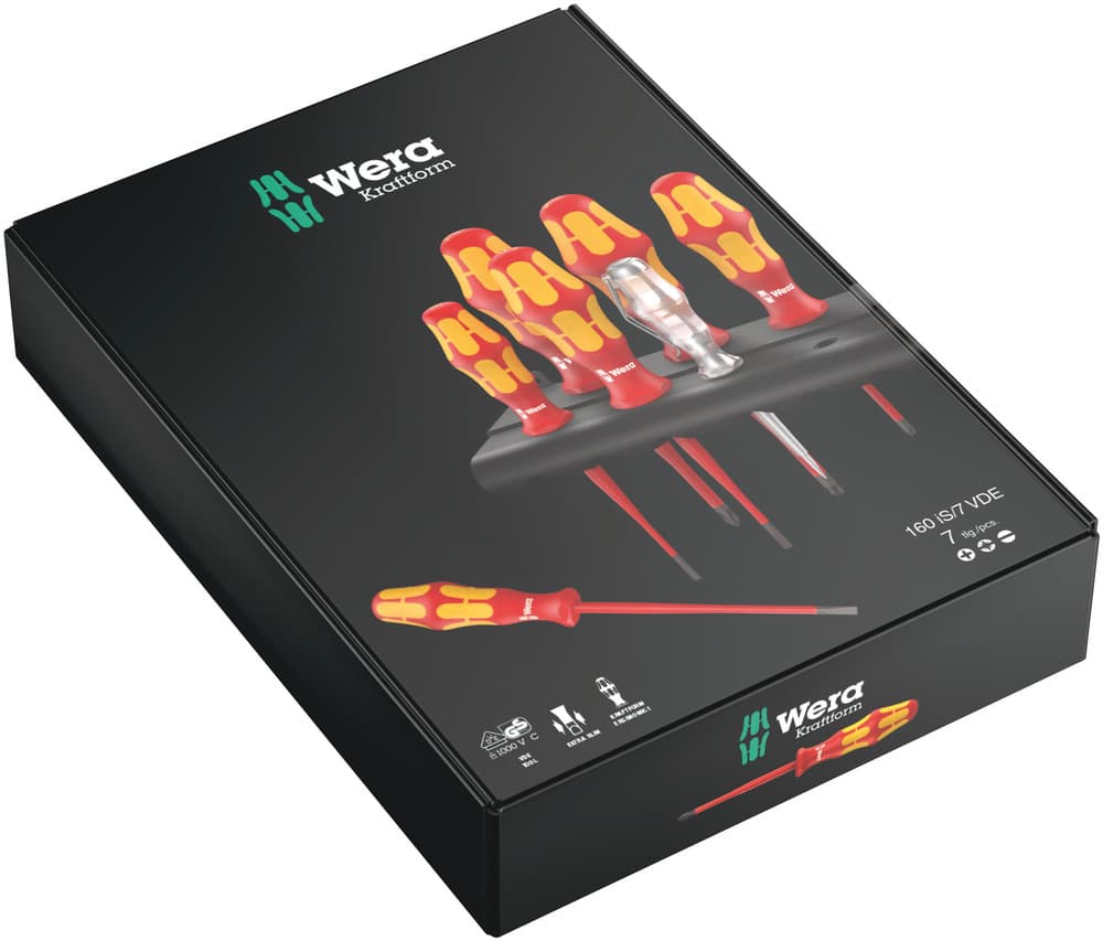 Wera 160 / 7 set Kraftform plus odvijača 100, glinerica i stalak, 7 komada, 05006480001 - slika 10