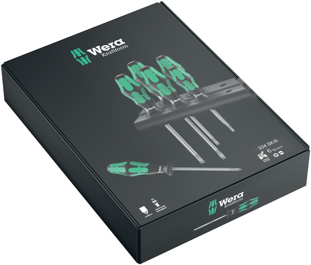 Wera 334 SK / 6 set odvijača Kraftform, 6 komada, 05007680001 - slika 10