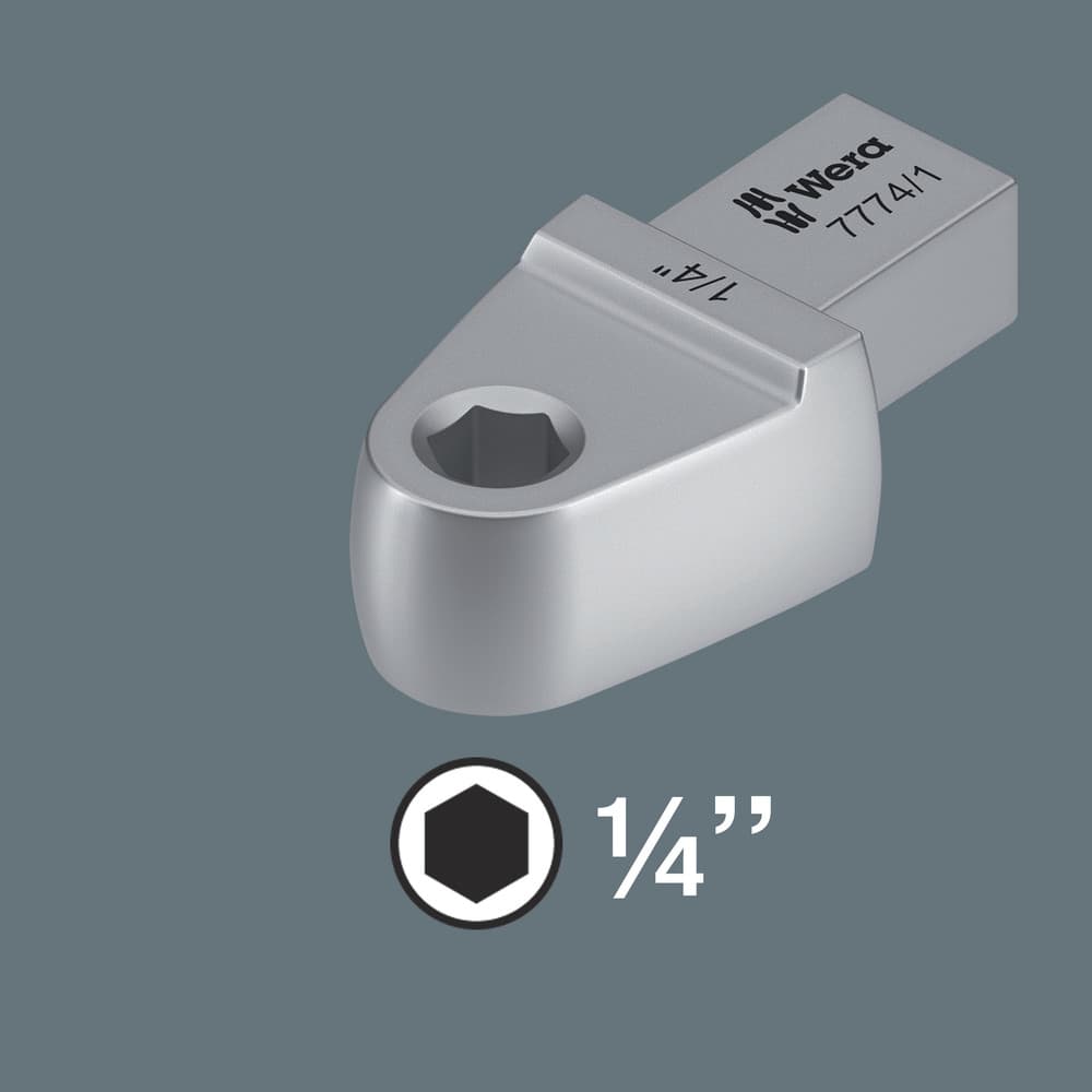 Wera 7774/1 adapter za bitove umetak za ravni moment ključ, 1/4", 9x12 mm, 1/4" x 42 mm, 05078640001 - slika 5