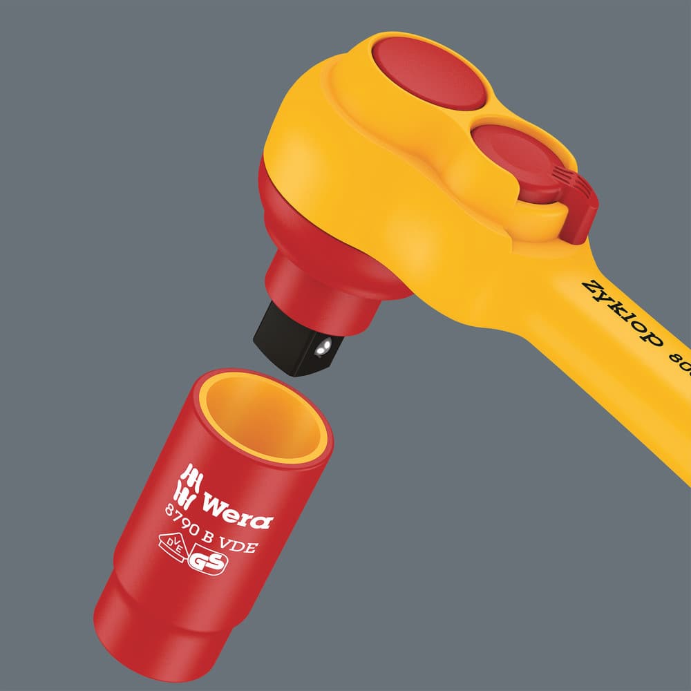 Wera 8100 VDE 1 Zyklop set gedora, izolovane, 3/8", metrički, 17 komada, 05004970001 - slika 4