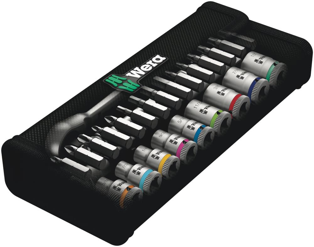 Wera 8100 SA 10 Zyklop set gedora, 1/4", Imperial, 28 komada, 05004020001 - slika 9