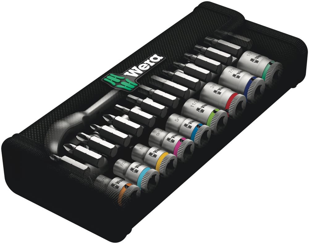 Wera 8100 SA 11 Zyklop set gedora, 1/4", Imperial, 28 komada, 05004021001 - slika 9