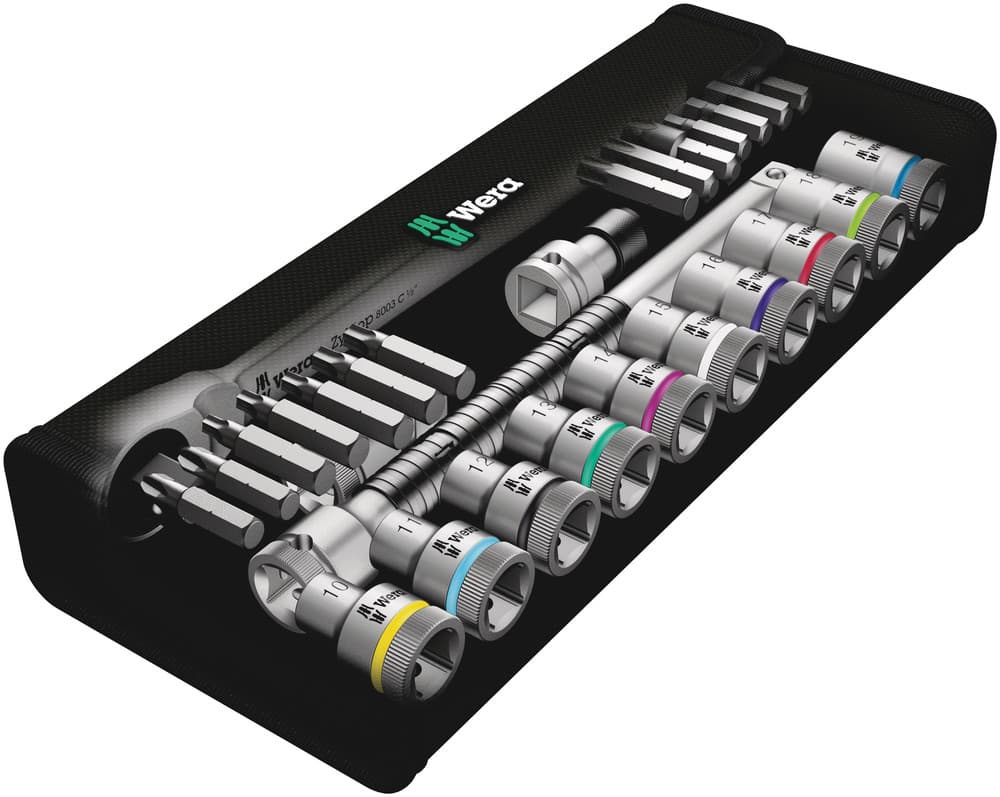 Wera 8100 SC 7 Zyklop set gedora, 1/2", metrički, 28 komada, 05004077001 - slika 9
