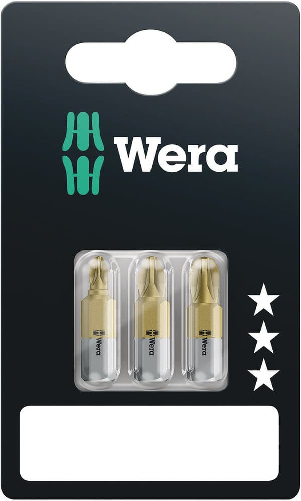 Wera  855/1 TiN bit, PZ 2 x 25 mm, 2 komada, 05073517001 - slika 3