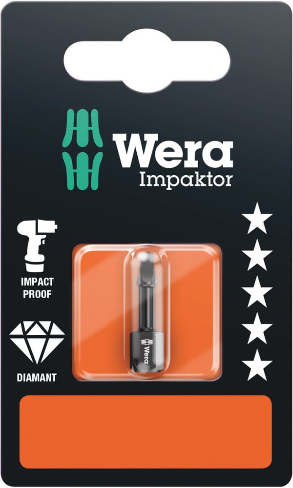 Wera 868/1 IMP DC Impaktor kvadratni bit, # 3 x 25 mm, 05073932001 - slika 10