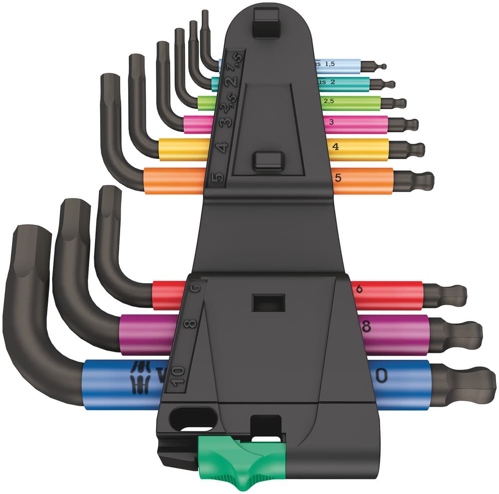 Wera 950/9 Hex-Plus Multicolour set imbus ključeva, metrički, BlackLaser, 9 komada, 05133164001 - slika 7