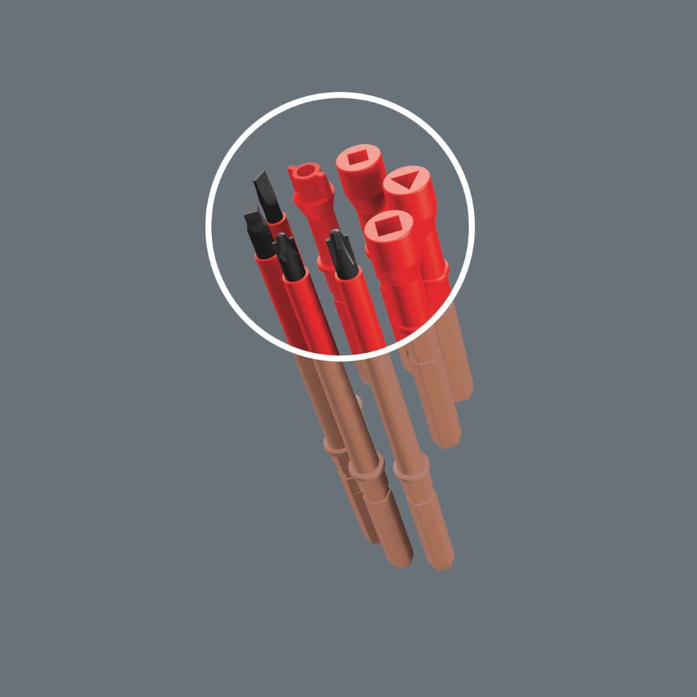 Wera Kraftform Kompakt nastavak za odvijač VDE nastavak za odvijač 7 Universal 1, 7 komada, 05003470001 - slika 7