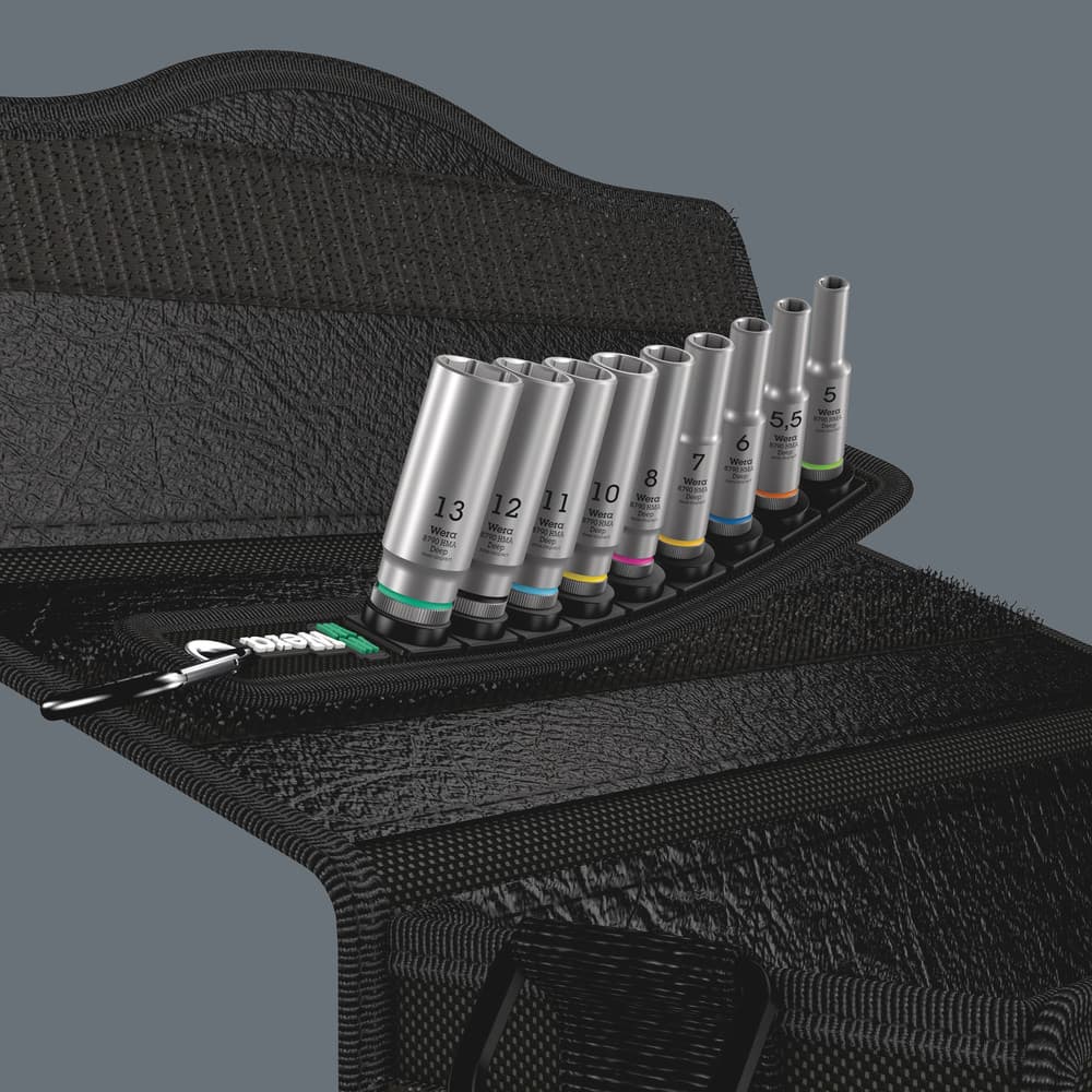 Wera Pojas sa setom dubokih nasadnih ključeva, 1/4", 9 komada, 05004525001 - slika 9