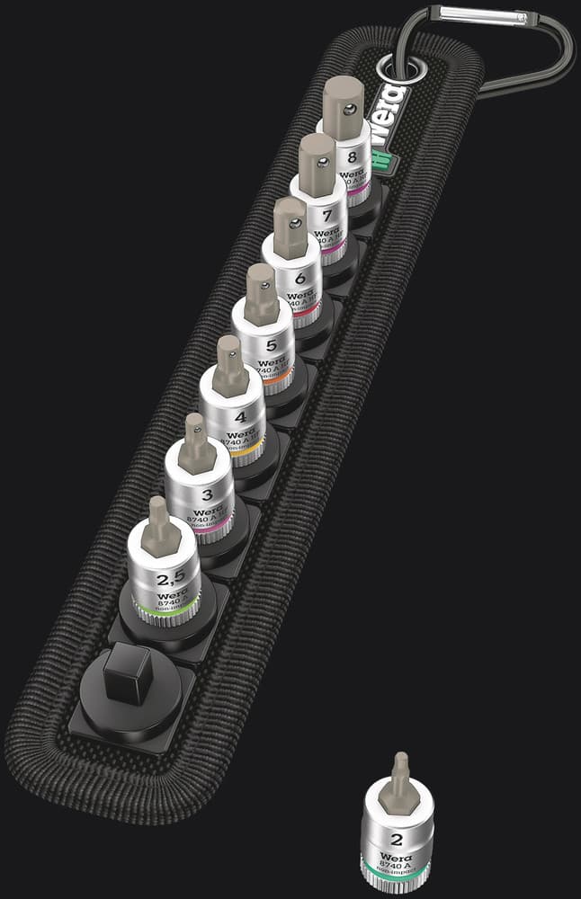 Wera Pojas B 2 Zyklop sa setom gedora, 3/8", 8 komada, 05003971001 - slika 9