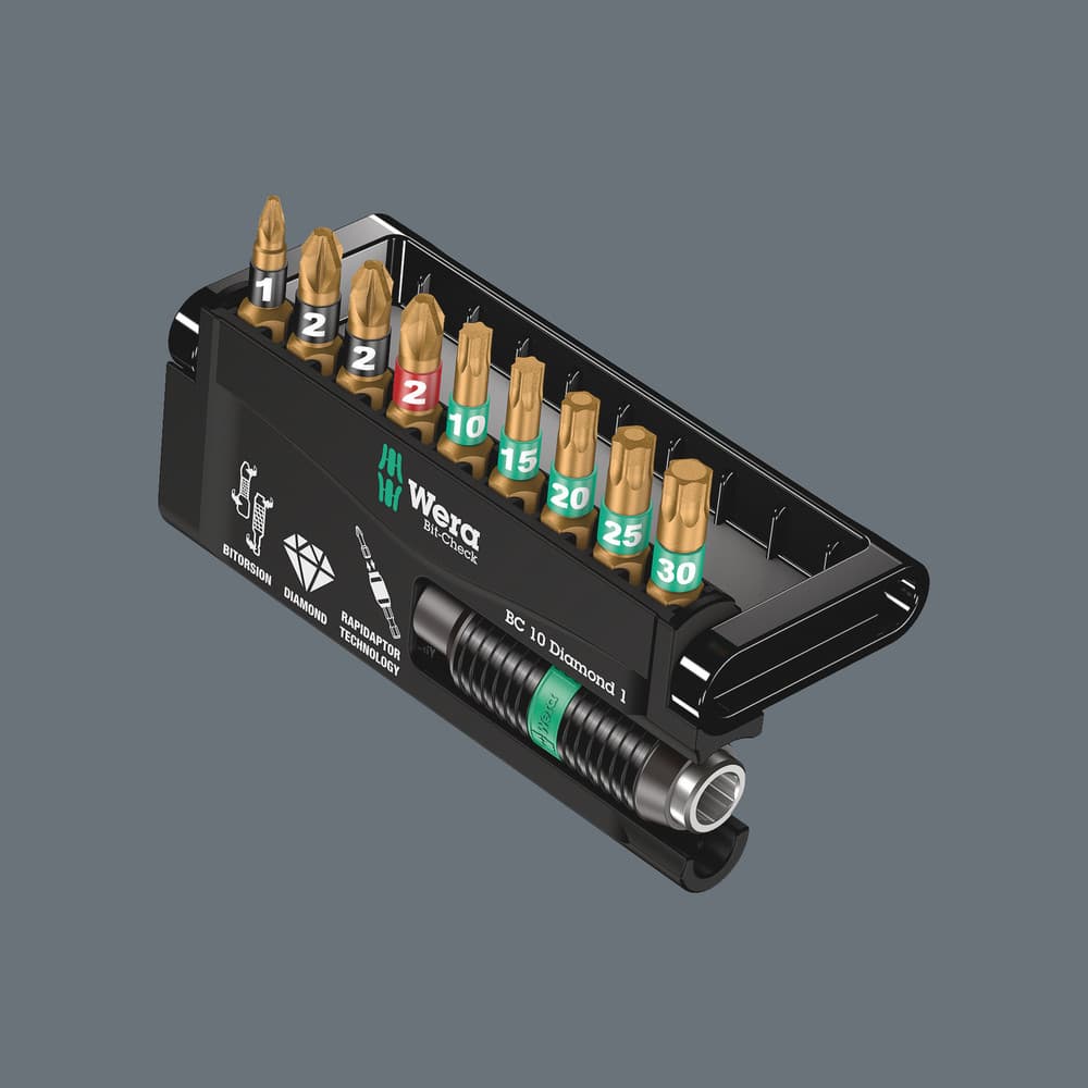 Wera Bit-Check 10 Diamond 1 set bitova, 10 komada, 05057116001 - slika 9