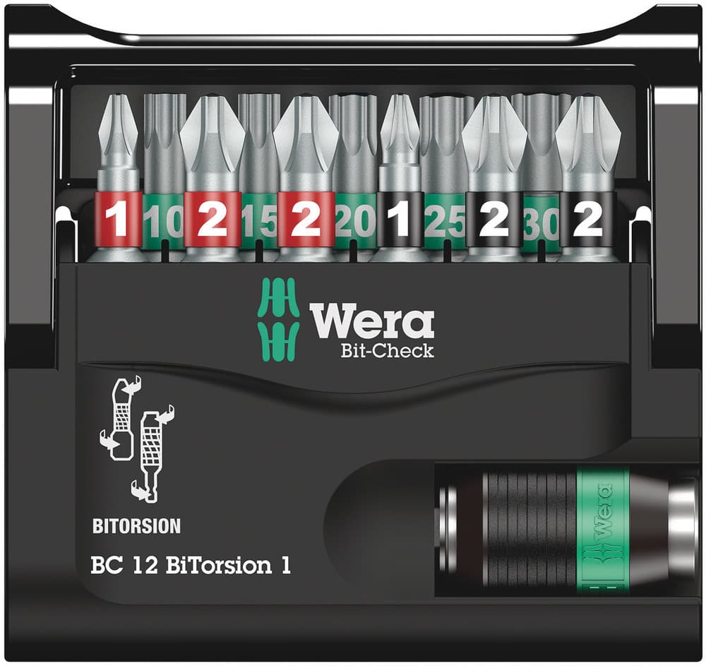 Wera Bit-Check 12 BiTorsion 1 set bitova, 12 komada, 05057420001 - slika 9