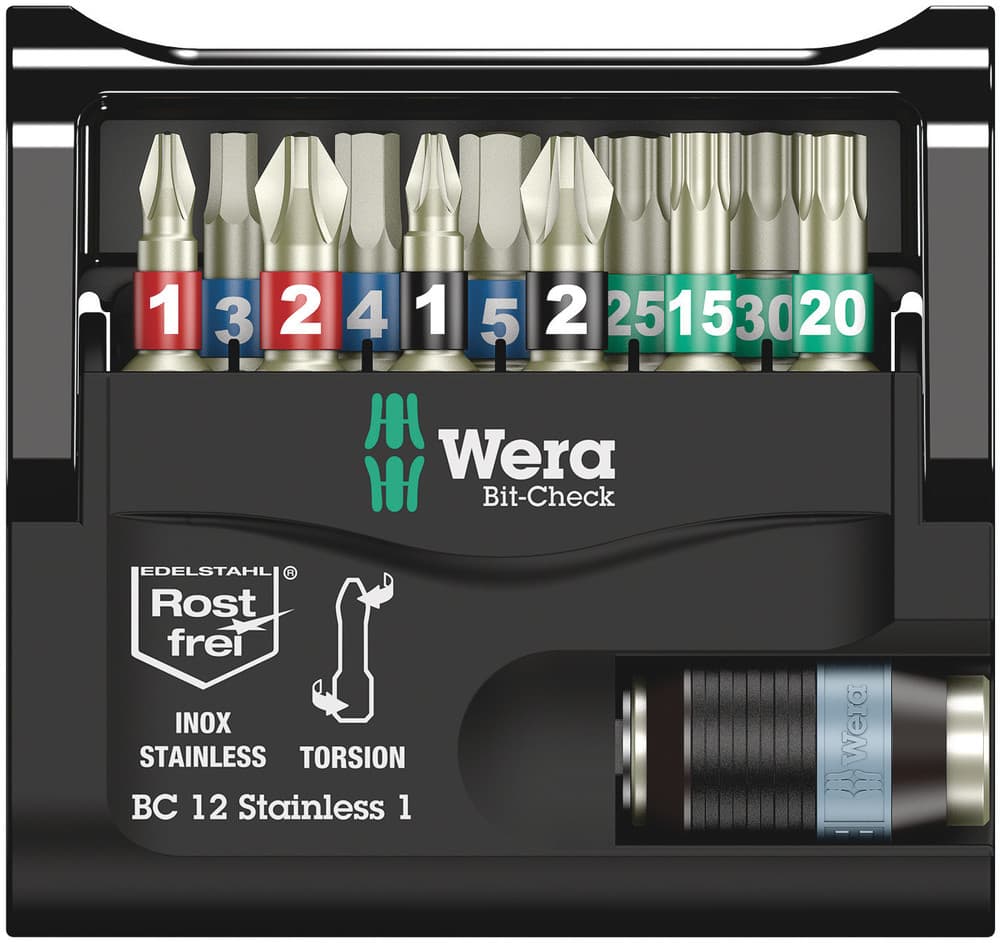 Wera Bit-Check 12 Stainless 1 set bitova, 12 komada, 05057425001 - slika 8