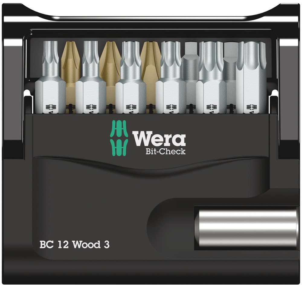 Wera Bit-Check 12 Wood 3 set bitova, 12 komada, 05057426001 - slika 5
