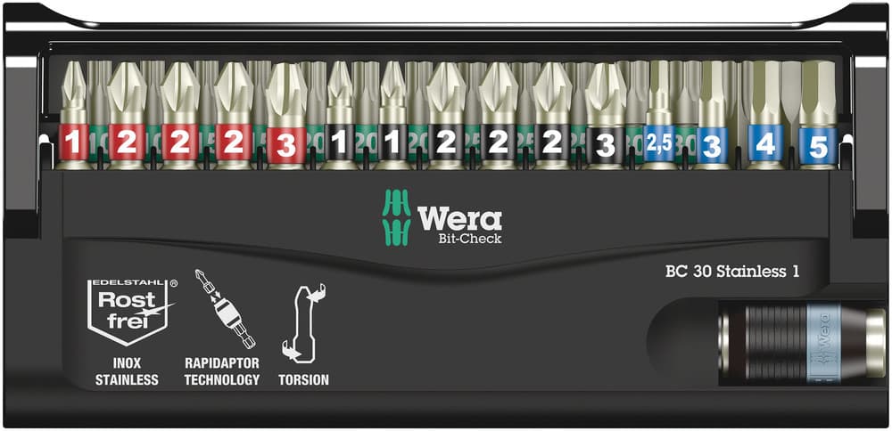Wera Bit-Check 30 nerđajući 1 set bitova, 30 komada, 05071109001 - slika 9