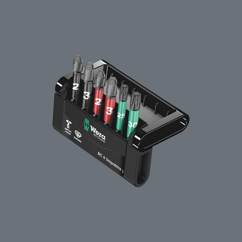 Wera Bit-Check 6 Impaktor 1 set bitova, 6 komada, 05057695001 - slika 9