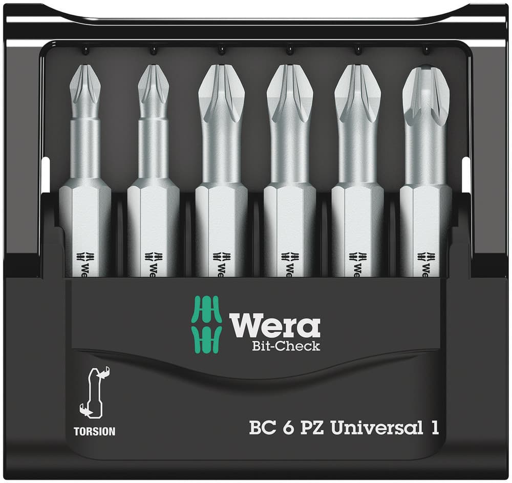 Wera Bit-Check 6 PZ Universal set bitova, 6 komada, 05056471001 - slika 3