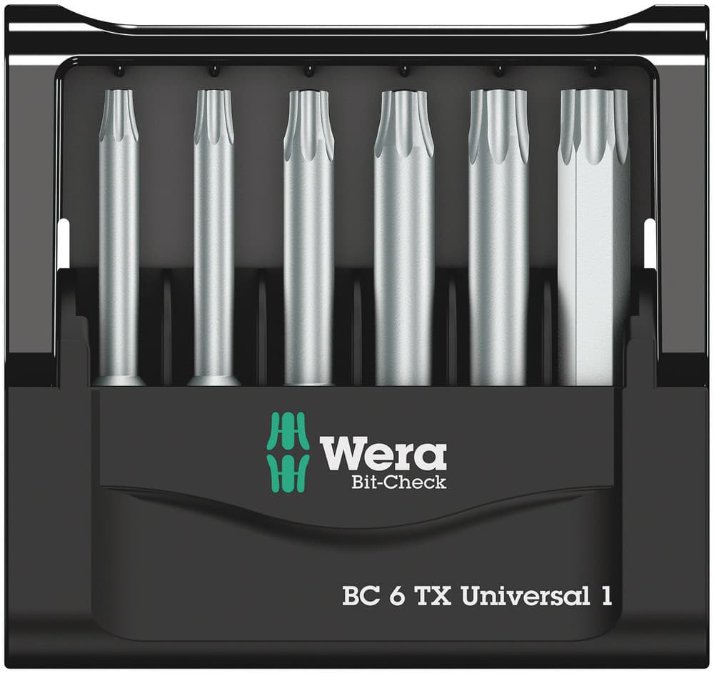 Wera Bit-Check 6 TX Universal set bitova, 6 komada, 05056472001 - slika 3