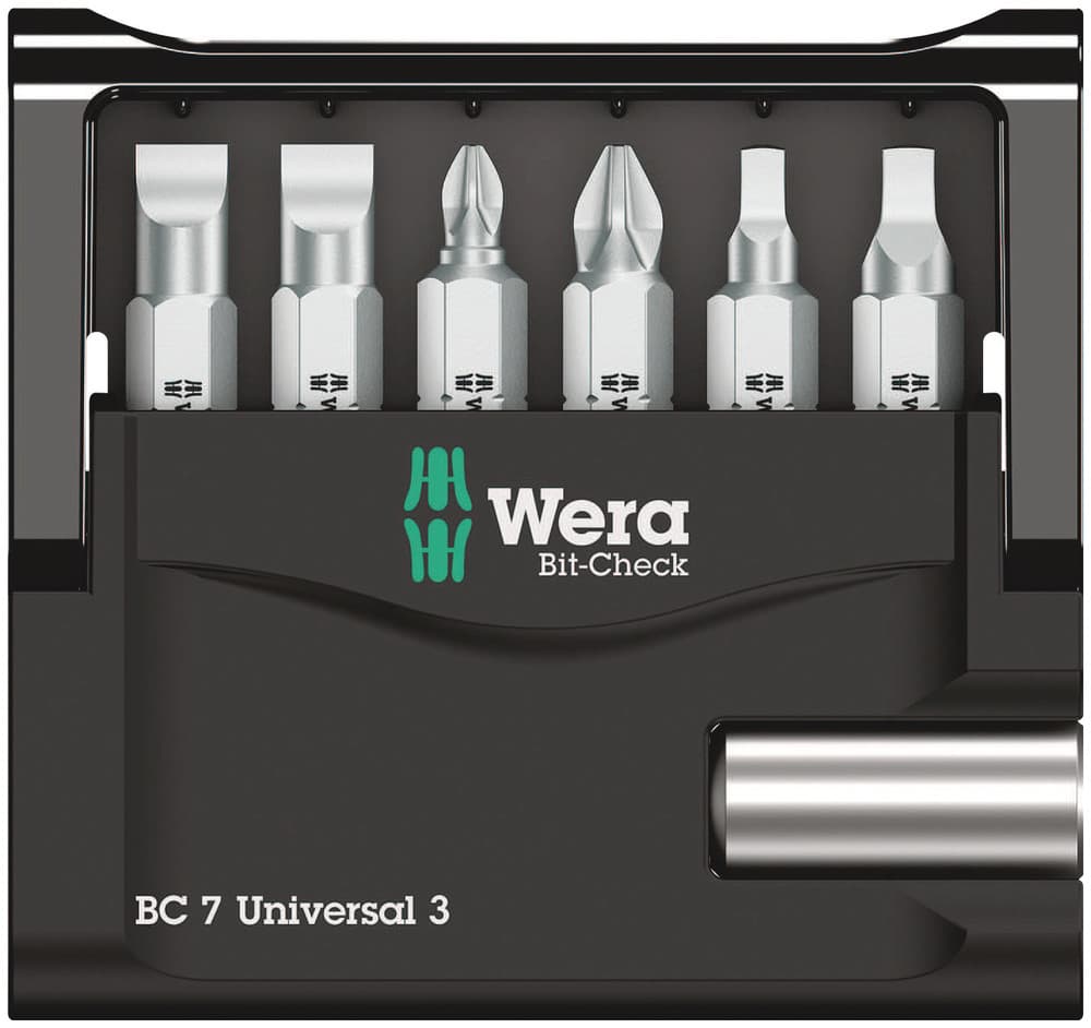 Wera Bit-Check 7 Universal 3 set bitova, 7 komada, 05340322001 - slika 4