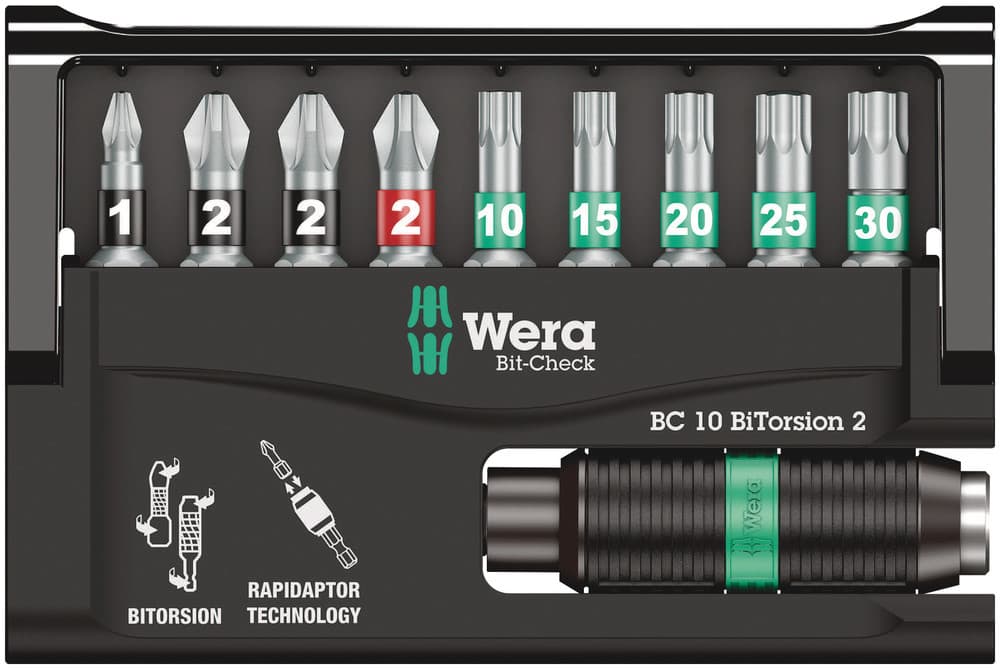 Wera Bit-Check 10 BiTorsion 2 set bitova, 10 komada, 05057117001 - slika 9