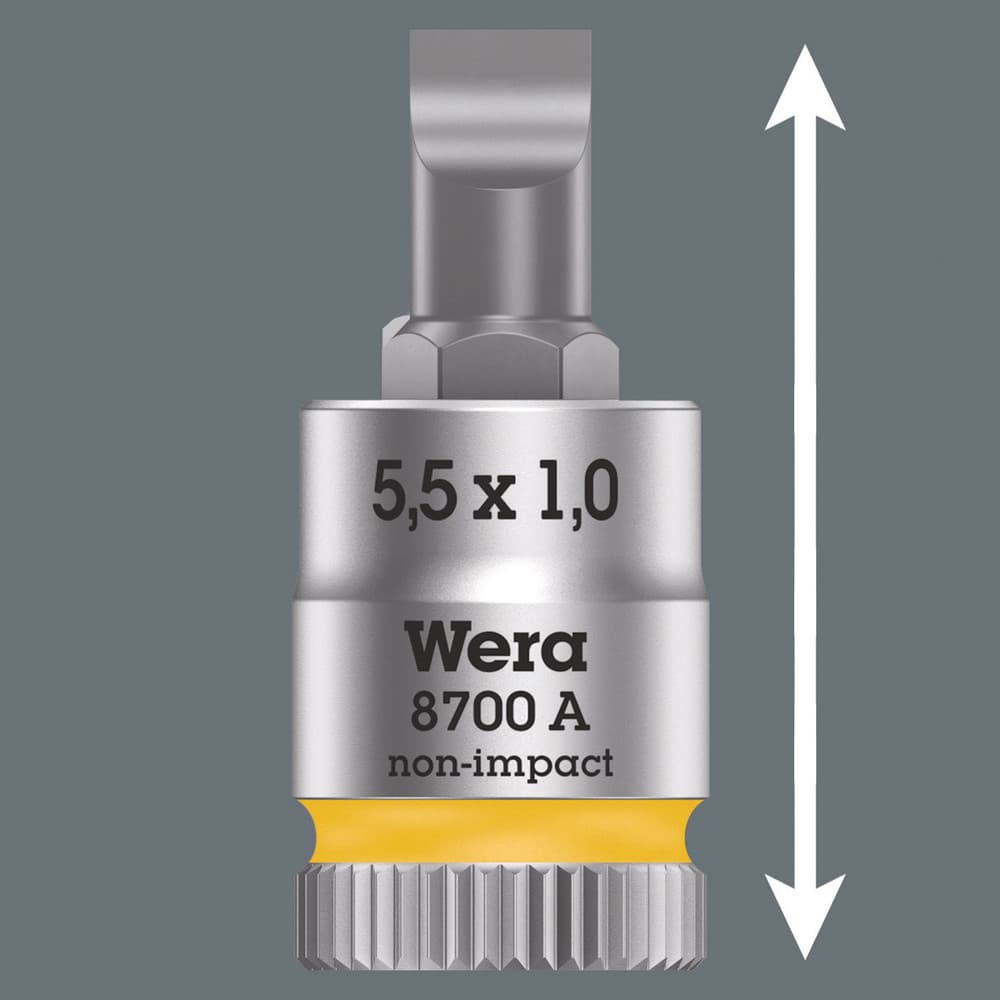 Wera 8700 A FL, SL Zyklop nasadni bit, 1/4", 0,8 x 5,5 x 28 mm, 05003320001 - slika 4