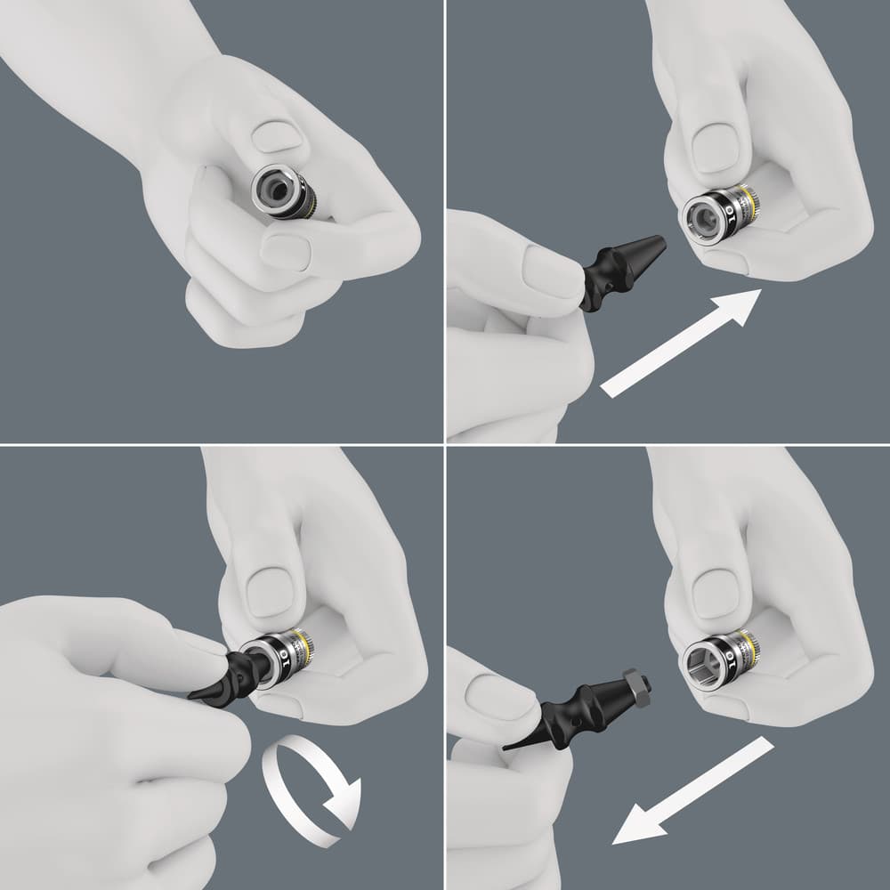 Wera 8100 sveobuhvatni Zyklop set gedora, 1/4", sa funkcijom držanja, metrički, 42 komada, 05003755001 - slika 8