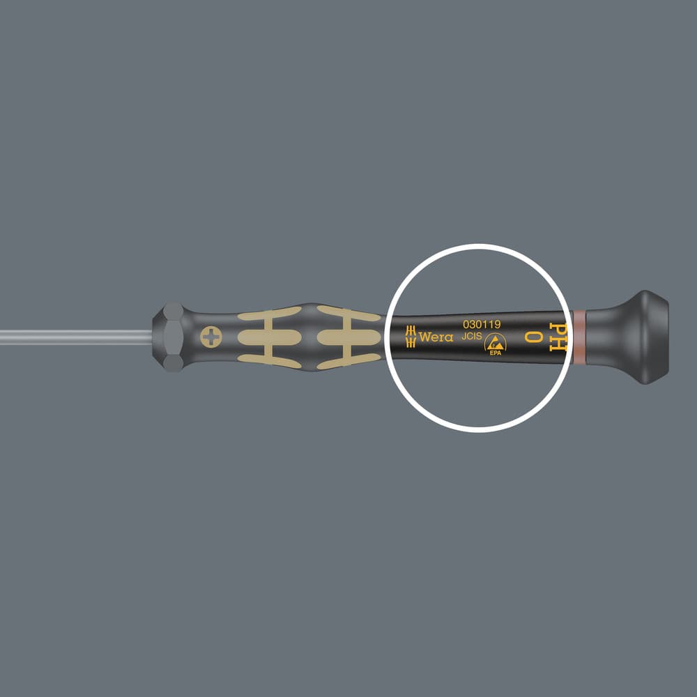 Wera 1572 ESD Kraftform Micro Odvijač Microstix®, 00 x 40 mm, 05030081001 - slika 7