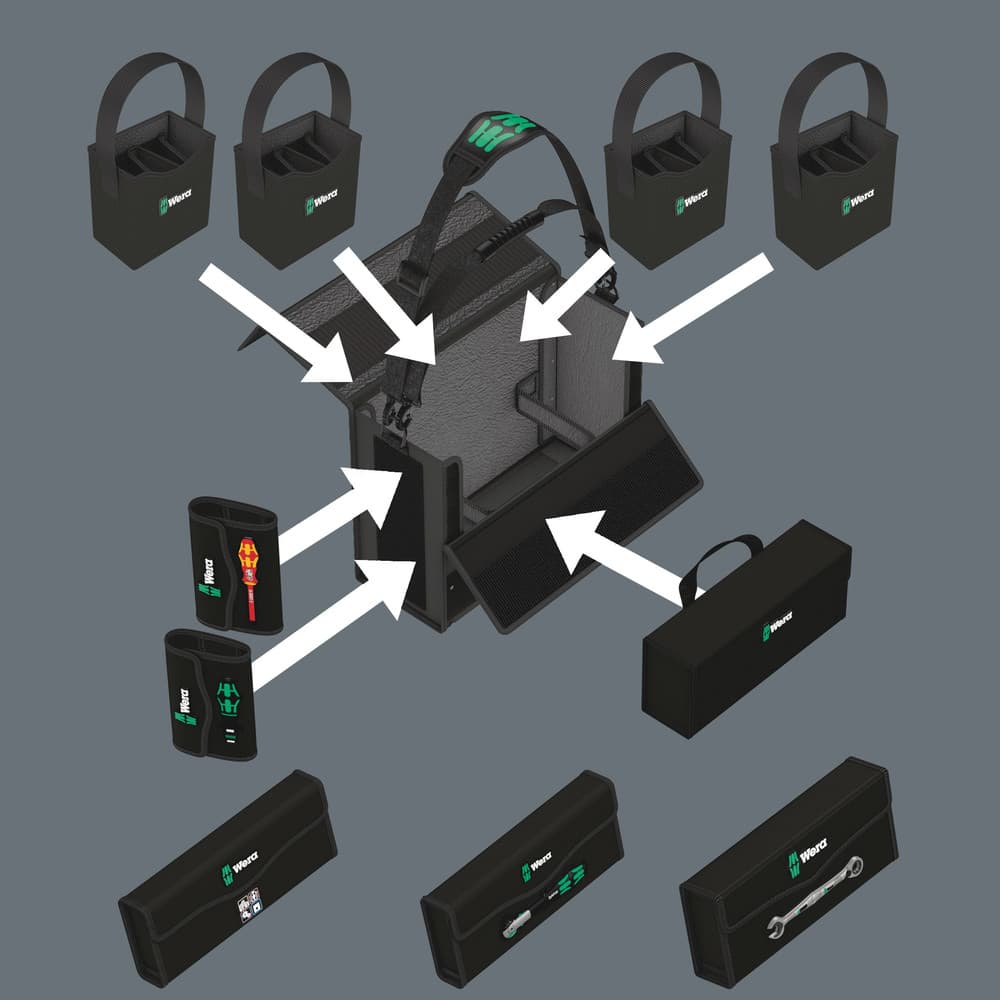 Wera Wera 2GO 2 XL torba za alat, 2 komada, 05004357001 - slika 7