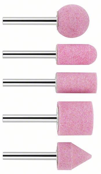 5-delni set brusnog kamenja Bosch 1609200286, Prihvat 6 mm; granulacija 60; 25; 15; 15; 25; 20 x 24; 30; 30; 25; 25 mm