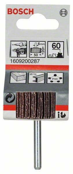 Dodatak za brušenje lamela Bosch 1609200287, 6 mm, 60, 50 mm, 20 mm - slika 2