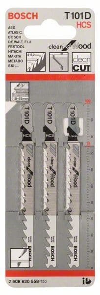 List ubodne testere T 101 D Bosch 2608630558, Clean za Drvo - slika 2