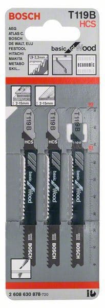 List ubodne testere T 119 B Bosch 2608630878, Basic za Drvo - slika 2