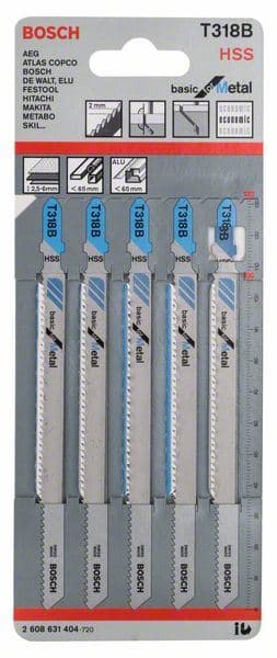 List ubodne testere T 318 B Bosch 2608631404, Basic za Metal - slika 2