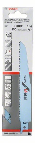 List univerzalne testere S 920 CF Bosch 2608654820, Heavy za Metal - slika 2