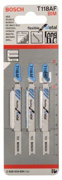 List ubodne testere T 118 AF Bosch 2608634694, Flexible za Metal - slika 2