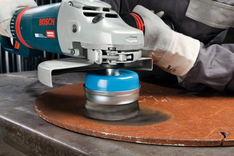 Pletena obodna četka 100, čelična Bosch 2608622010, 100 mm, 0,5 mm, M14 - slika 6