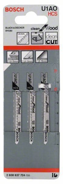 List ubodne testere U 1 AO Bosch 2608637724, Clean za Drvo - slika 2