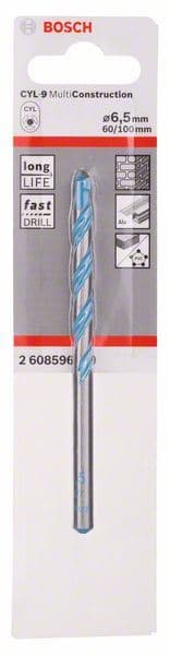 Višenamenska burgija CYL-9 Multi Construction Bosch 2608596059, 6,5 x 60 x 100 mm, d 5,5 mm