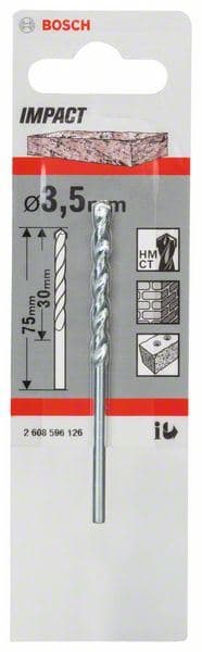 Burgija za kamen CYL-1 Bosch 2608596126, 3,5 x 40 x 75 mm, d 2,8 mm