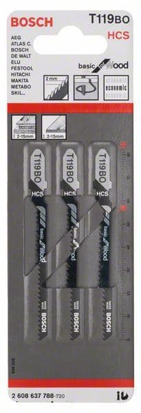 List ubodne testere T 119 BO Bosch 2608637788, Basic za Drvo - slika 2