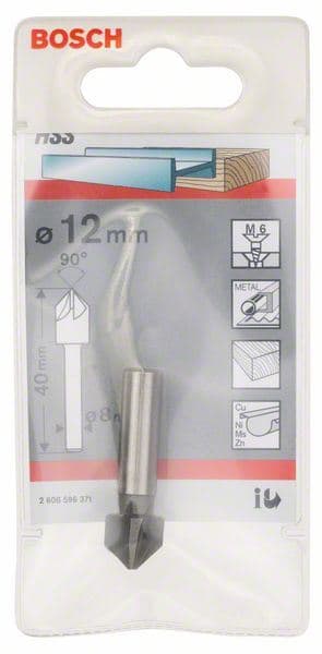 Konični upuštač Bosch 2608596371, 12,0 mm, M 6, 40 mm, 8 mm - slika 2