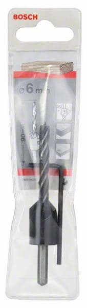 Spiralna burgija za drvo sa upuštačem Bosch 2608596393, 6 mm